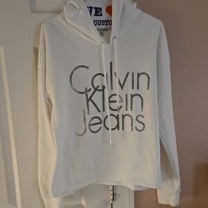 Calvin Klein White Hoodie